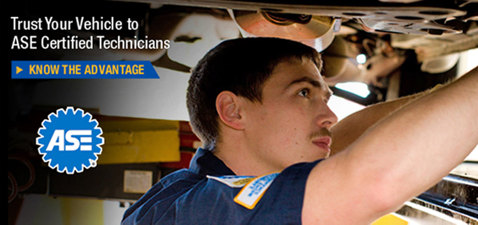 Trust Your Vehicle to ASE Certified Technicians - Know the Advantage