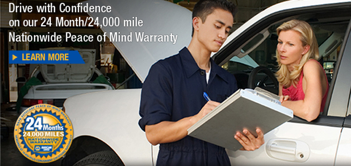 Drive with Confidence on our 24 month/24,000 mile Nationwide Peace of Mind Warranty - Learn More